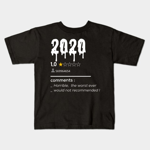 2020 Not recommended Kids T-Shirt by afmr.2007@gmail.com